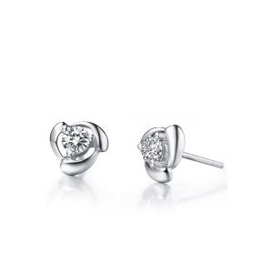 white gold stud earrings ... stud earrings on 10k white gold. 1 carat diamond earrings FSCZYLR