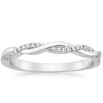 white gold wedding rings 18k white gold. petite twisted vine diamond ring ... CJSSMEG