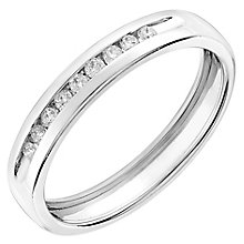 white gold wedding rings 9ct white gold, 0.10ct diamond wedding ring - product number 2627574 PJHPRDS