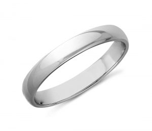 white gold wedding rings classic wedding ring in 14k white gold (3mm) WIQXUXG