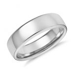 white gold wedding rings modern comfort fit wedding ring in 14k white gold (6.5mm) AXSZCCK