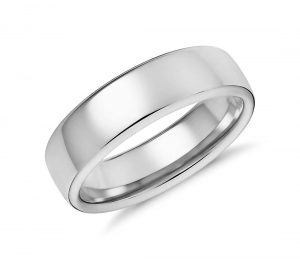 white gold wedding rings modern comfort fit wedding ring in 14k white gold (6.5mm) AXSZCCK