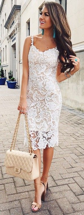 white lace dress 60 trending fall outfits to copy right now. cool clotheswomenu0027s clotheswhite  lace dressesdress KNDPGON