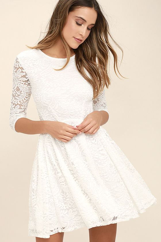 white lace dress itu0027s a new day white lace skater dress 1 QMIZHNG