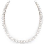 white pearl necklace 8-9mm white freshwater pearl necklace BFNATJC