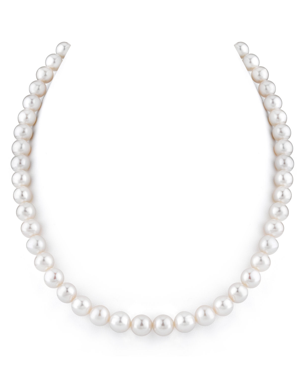 white pearl necklace 8-9mm white freshwater pearl necklace BFNATJC