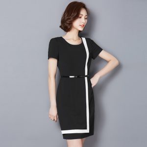 wholesale professional work dresses women career dresses ladies chiffon  dress HEWMPEI