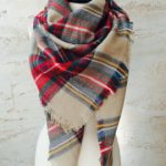 winter scarves plaid blanket scarf, chunky scarf, winter scarf, gift for her, womenu0027s  scarves ZMFQJCO