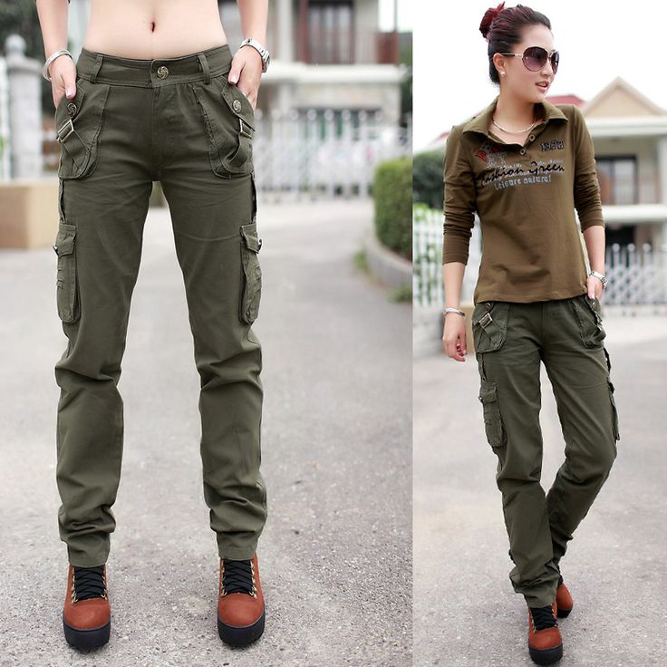 women cargo pants womenu0027s army cargo pants straight pants trousers fashion red camouflage  trousers overalls multi HWNLEFT