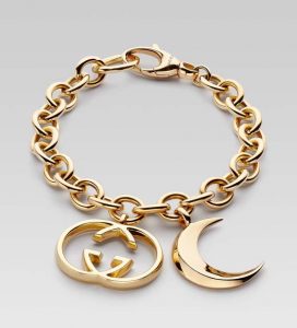 womens bracelets gucci womenu0027s bracelet with half moon and interlocking g motif charms BYRUDUQ