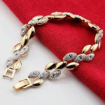 womens gold bracelets valen bela chain link bracelet women screw gold bracelet crystal pulseiras EDFUZLY