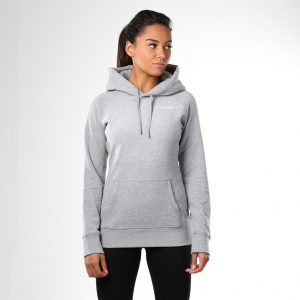 womens hoodie gymshark womenu0027s crest hoodie - light grey ... HWEFEWM