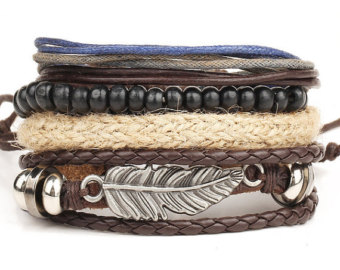 womens leather bracelets, mens leather bracelets, bracelets for women, mens  bracelets, IKEFILP