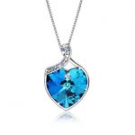 womens necklace osiana forever loveheart pendant womenu0027s necklace the crystal  ... DMZRXHE