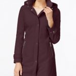 womens raincoats calvin klein hooded softshell raincoat, a macyu0027s exclusive IJSPXLM