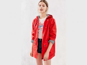 womens raincoats cute womenu0027s raincoats with hoods - uo red raincoat EJADRGZ