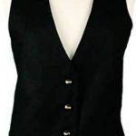 womens vests black wool flannel womens vest KLDJIXA