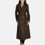 wool coats whitney full length double breasted heritage wool trench coat LEFFKDC