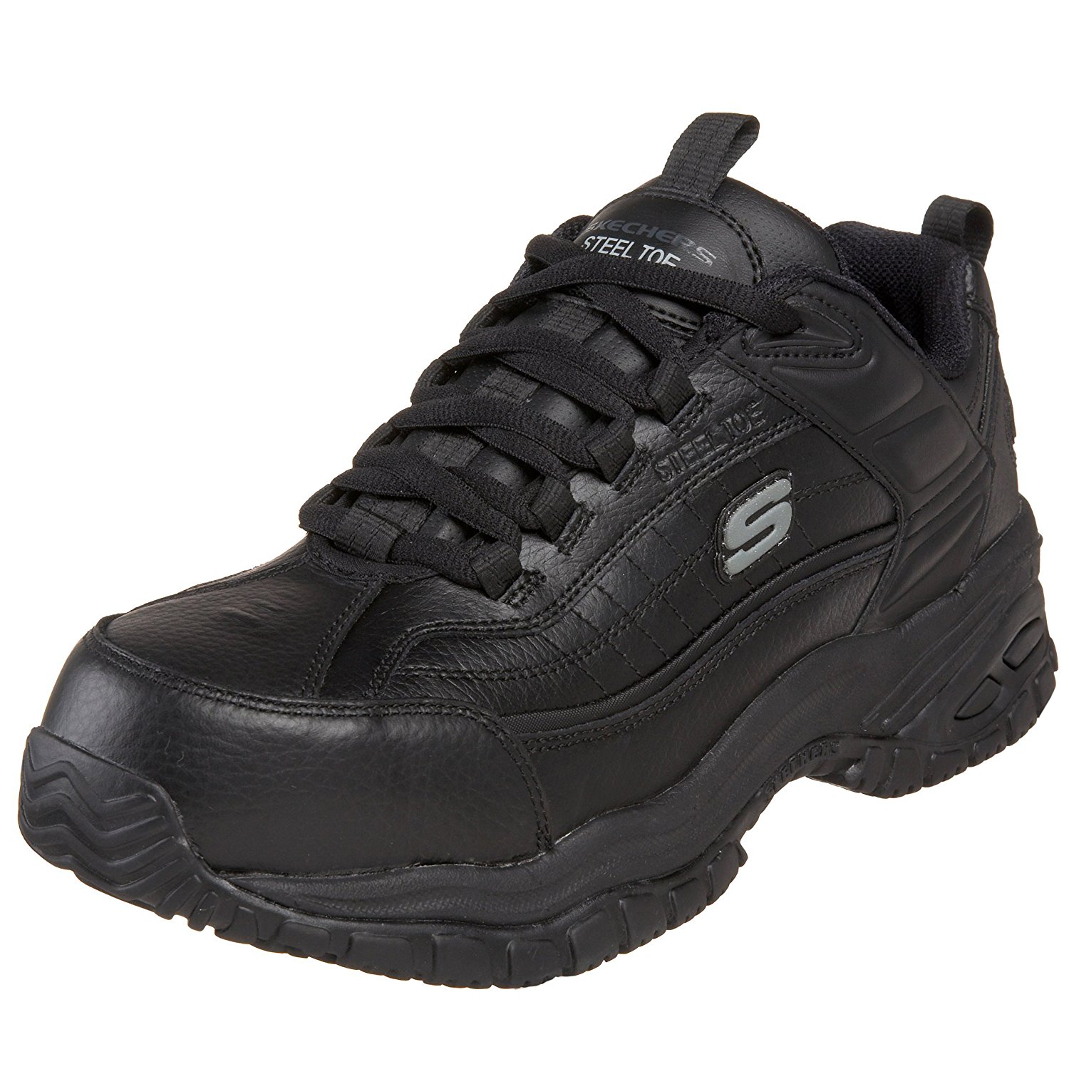 work shoes for men amazon.com: skechers for work menu0027s soft stride steel toe work shoe: shoes TODTEWG