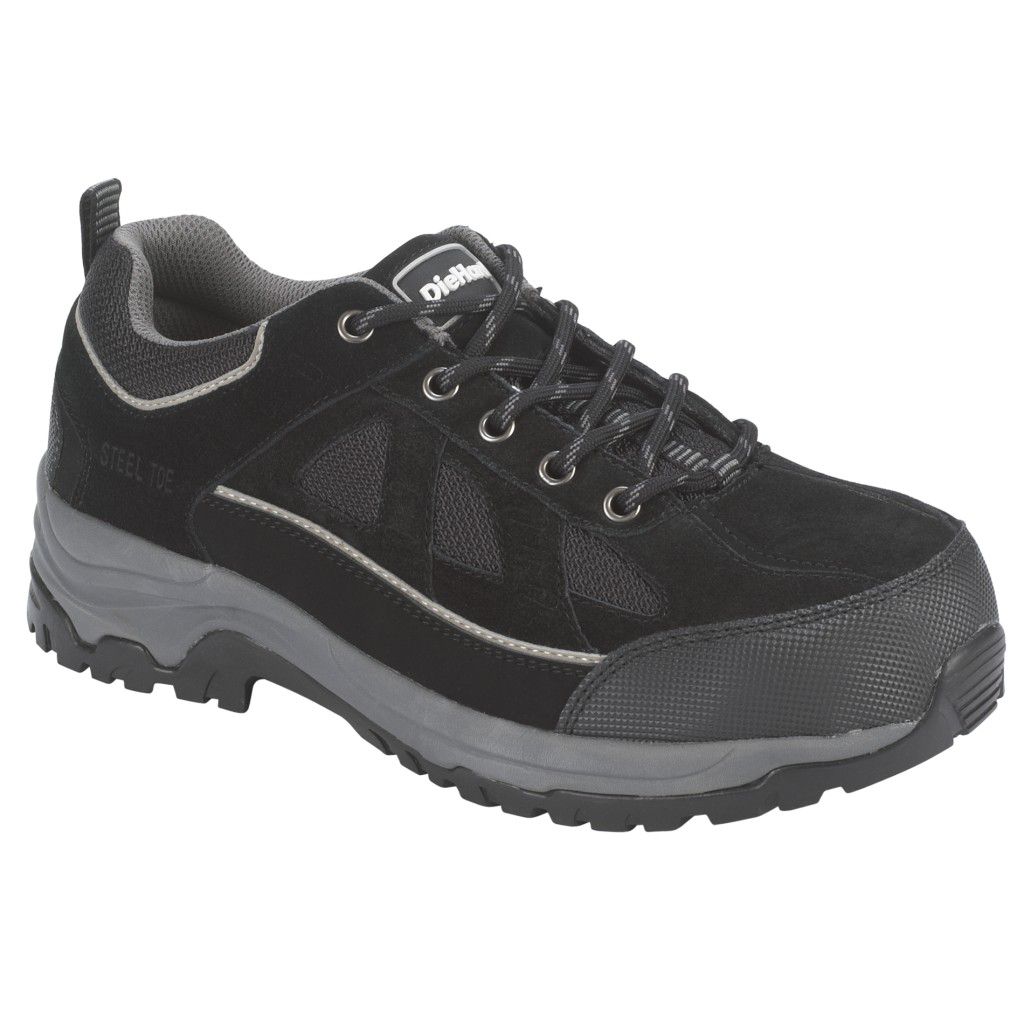 work shoes for men diehard menu0027s jupiter 2 black steel toe work shoe - wide width LNZDFYW