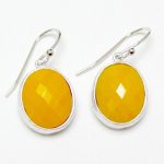 yellow earrings hammered yellow earring , yellow stone earring , canary yellow earring , XERDYGE