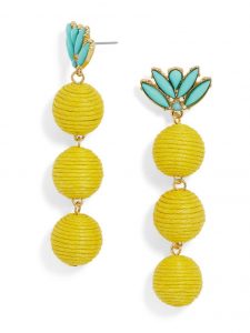 yellow earrings kiki drops. yellow earringsturquoise ... MJAZIPR