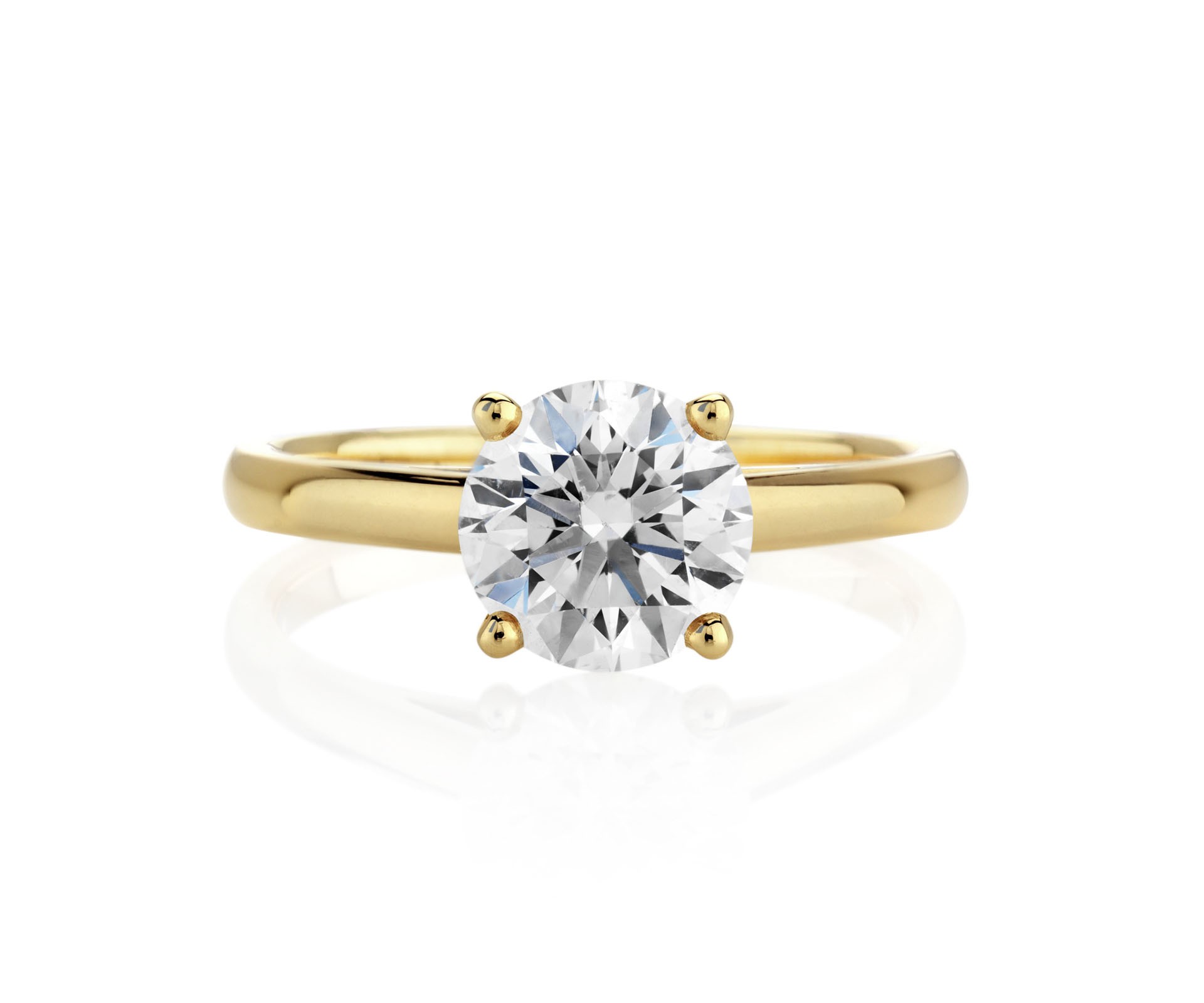 yellow gold rings db classic solitaire yellow gold ring KAMZFYW