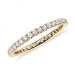 yellow gold rings riviera pavé diamond eternity ring in 18k yellow gold (1/2 ct. tw HKEZDSY