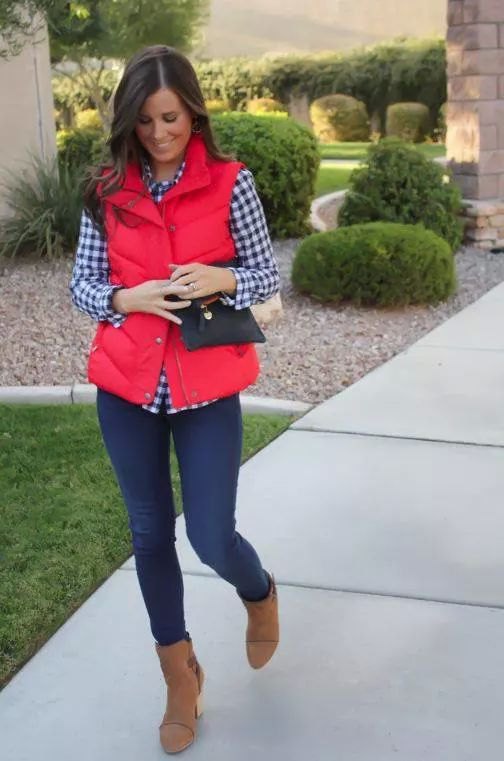 15 Eye Catching Red Vest Outfit Ideas: Style Guide for Ladies