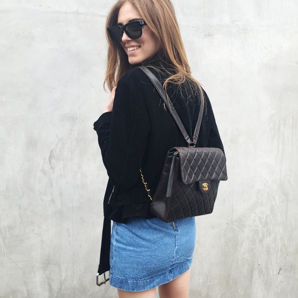 How to Wear Backpack Purse: 15 Lovely & Youthful Outfit Ideas