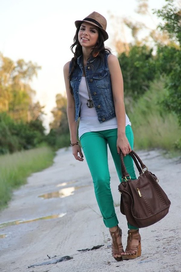 How to Style Blue Vest: Best 15 Cool & Casual Outfit Ideas for Women