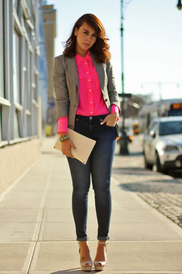 How to Wear Pink Shirt: 15 Ladylike Outfit Ideas for Women