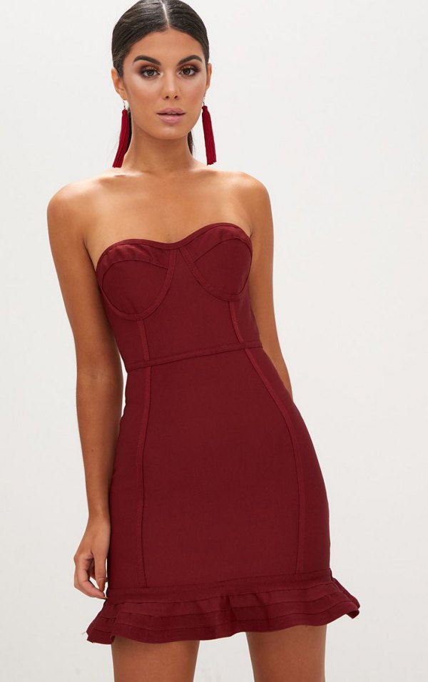How to Wear Red Bandage Dress: 15 Attractive Outfit Ideas