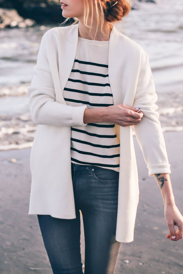 How to Style White Cardigan Sweater: Best 13 Refreshing Outfits for Ladies