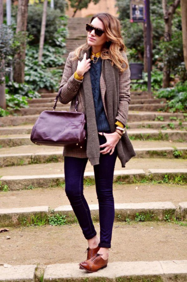 How to Wear Brown Leather Shoes: Best 15  Cool Outfit Ideas for Women