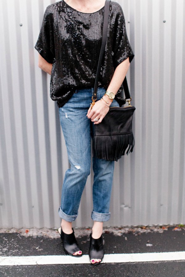 How to Wear Black Sequin Top: Best 13 Shiny & Attractive Outfit Ideas
