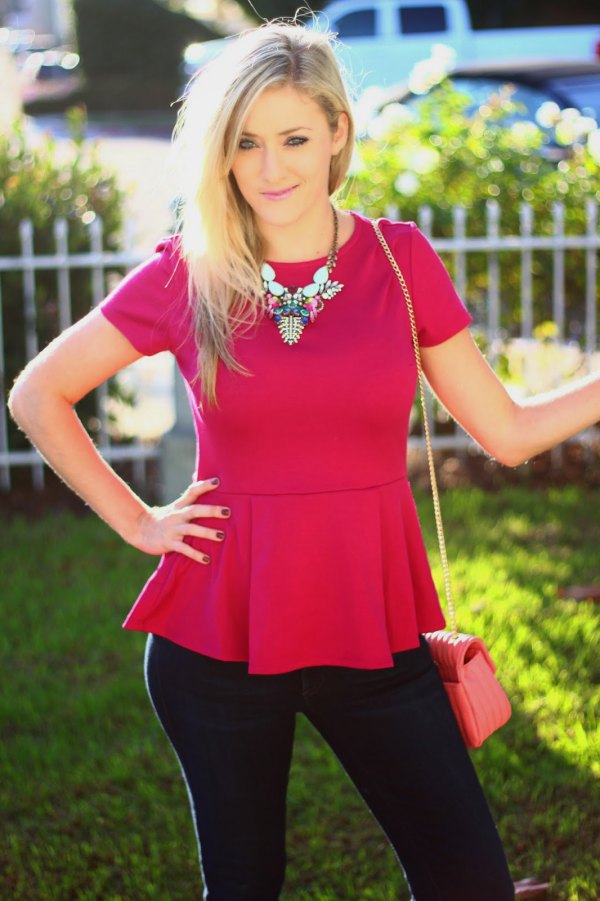 How to Wear Hot Pink Top: Best 13 Ladylike Outfit Ideas for Women