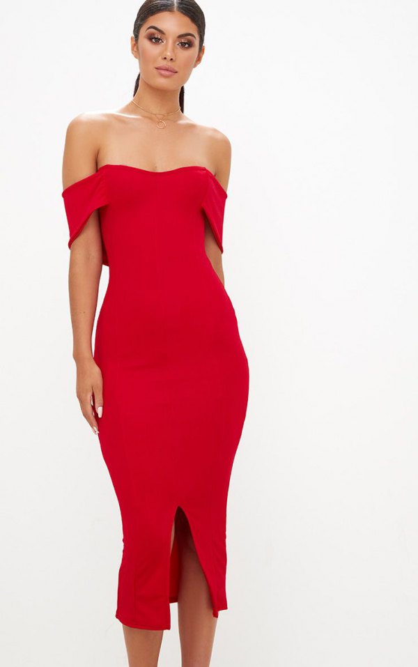 How to Style Red Midi Dress: Best 13 Hot & Attractive Outfit Ideas for Ladies