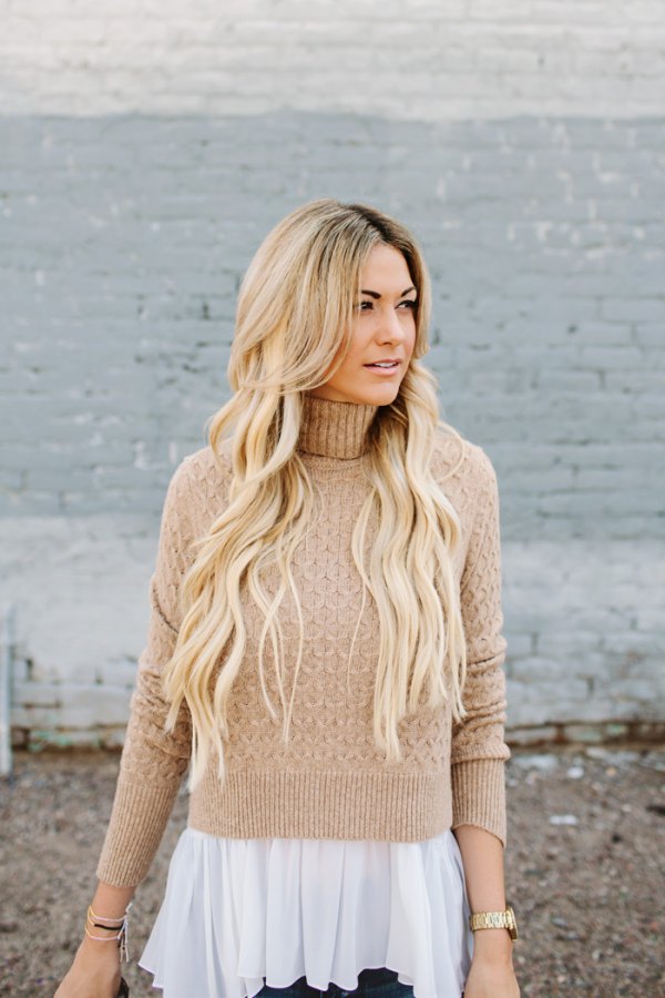 Best 15 Tan Sweater Outfit Ideas for  Women: Style Guide