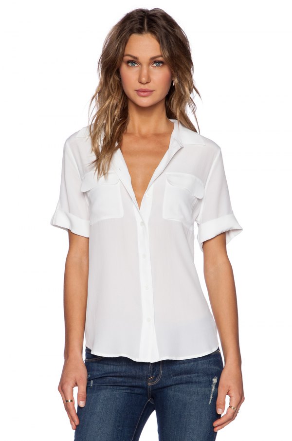 The best outfit ideas for white short sleeve blouses for women