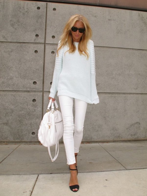 13 Refreshing White Skinny Jeans Outfit  Ideas for Ladies