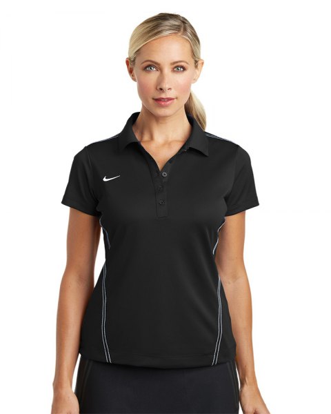 black sporty polo shirt with sweatpants