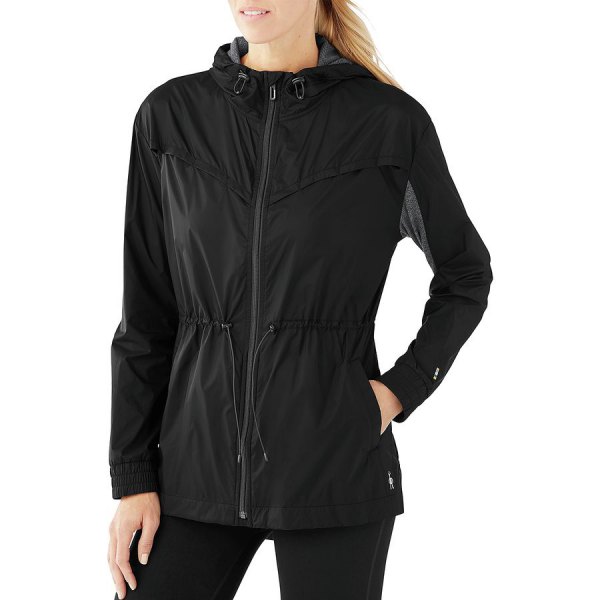 Black sport jacket with zip and running tights