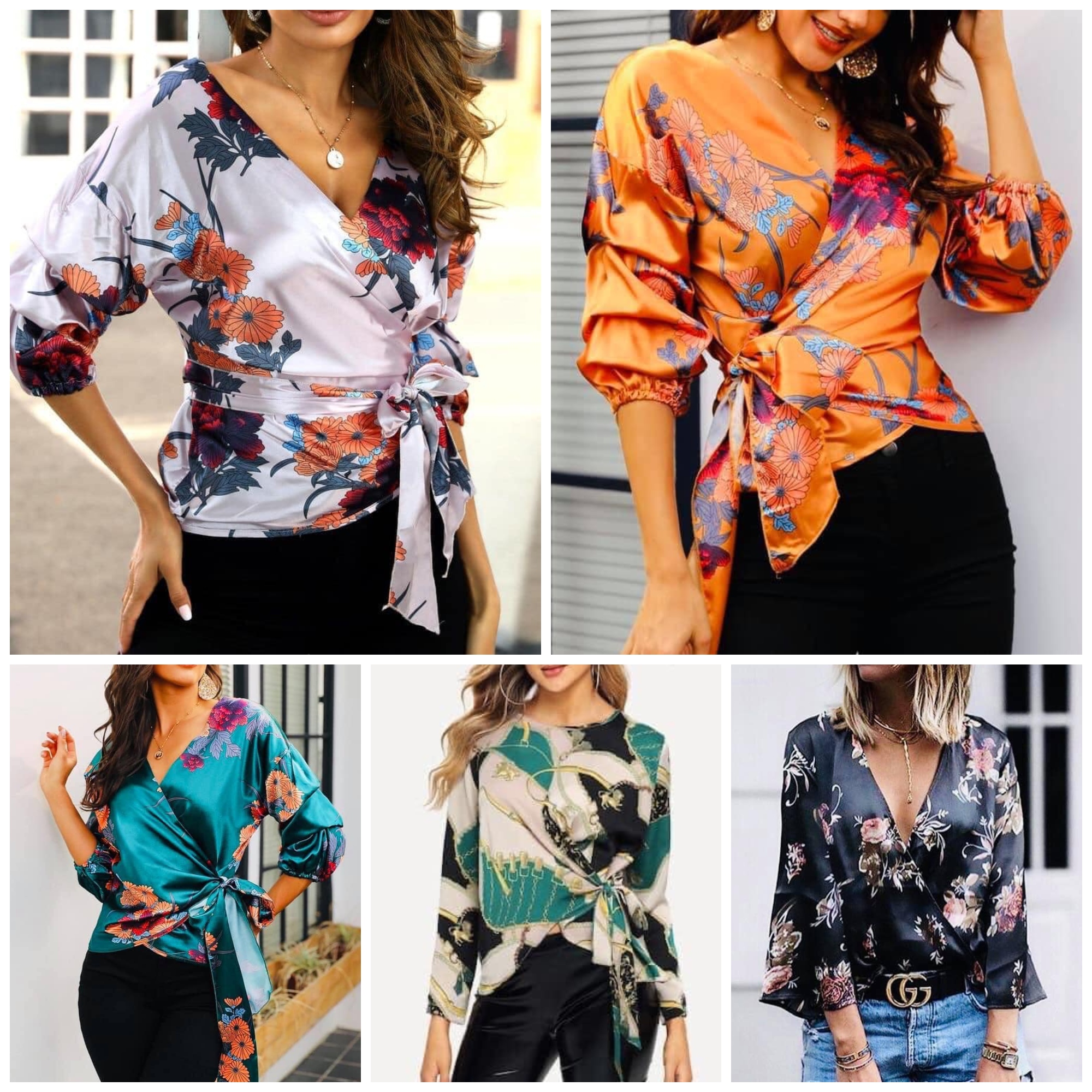 Trending Designs of Wrap Tops for Women in Fashion