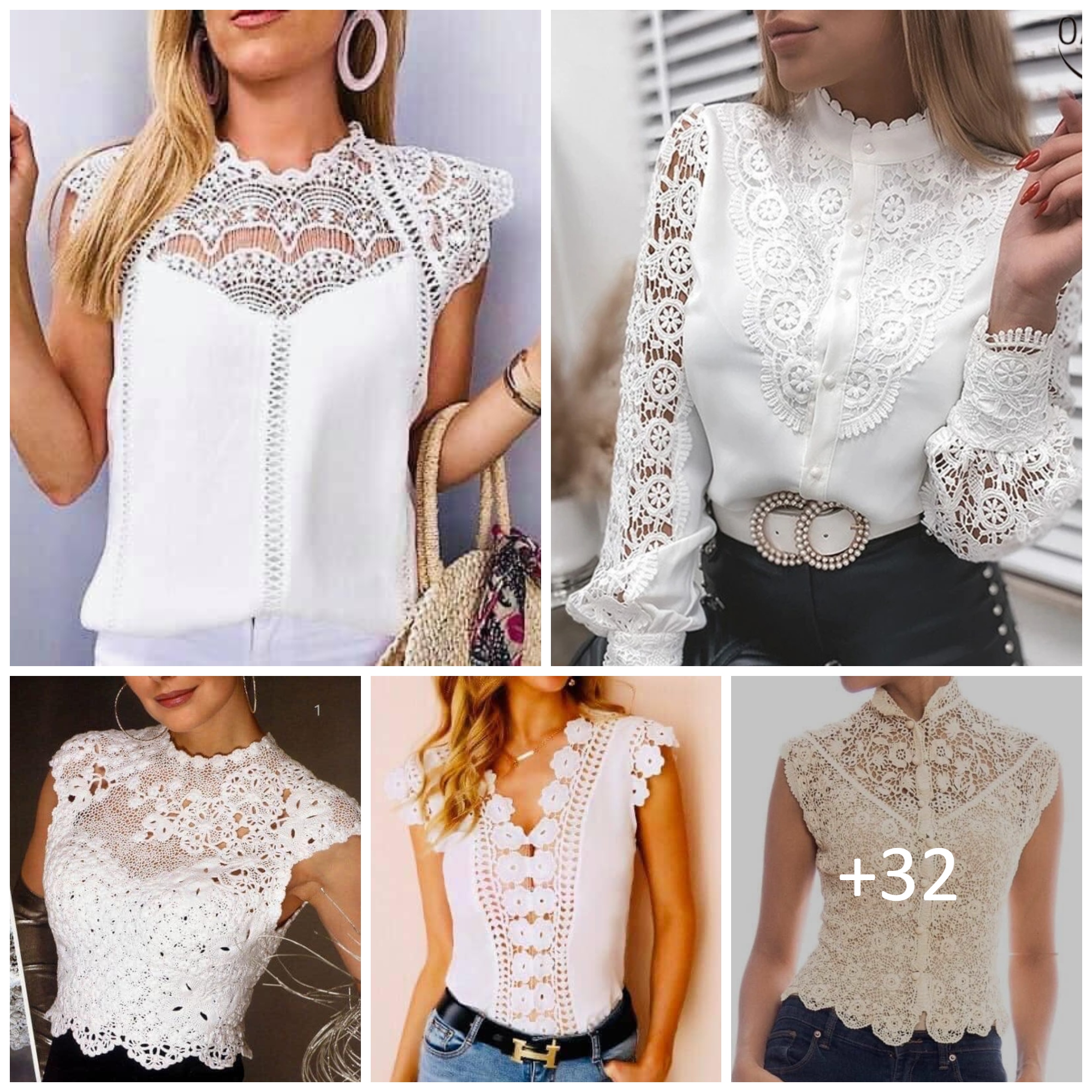 Chic White Lace Top Ideas