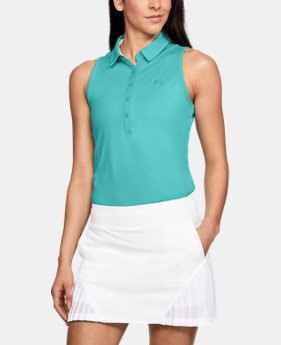 sleeveless top in teal with white mini golf skirt