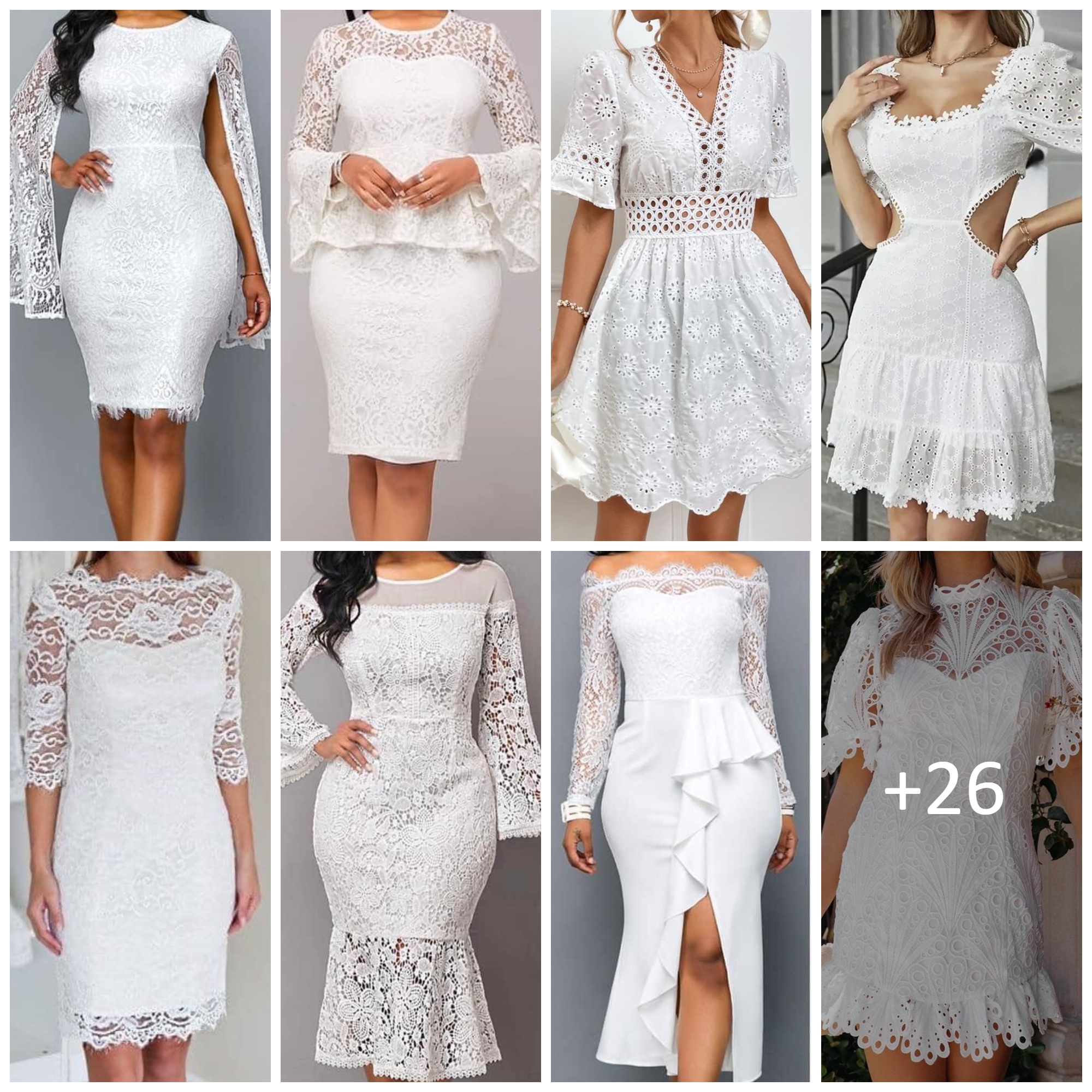 White Lace Dress Ideas
