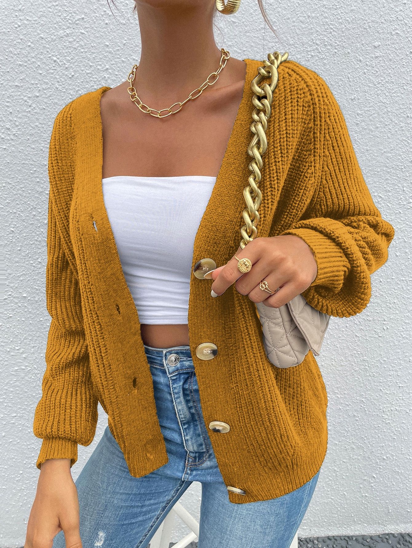 Mustard Yellow Cardigan: A Stylish
Wardrobe Essential