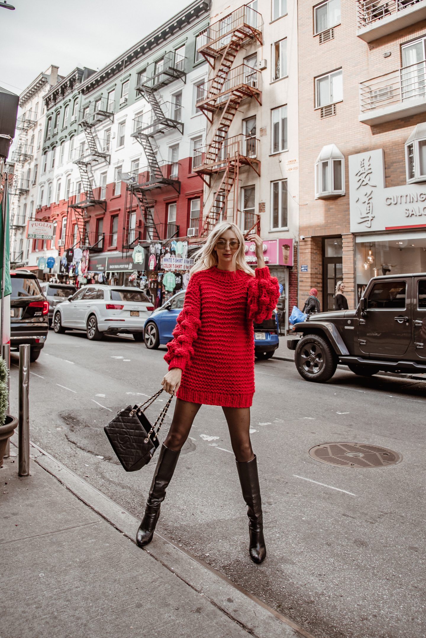 How to Wear Red Sweater Dress: 15 Attractive Outfit Ideas