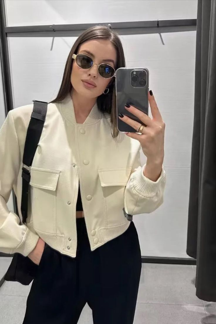 The Trending White Bomber Jacket: How to
Style It for Any Occasion